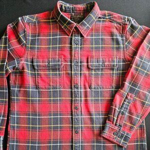 Filson Vintage Flannel Work Shirt, XL, Plaid, Red Charcoal
